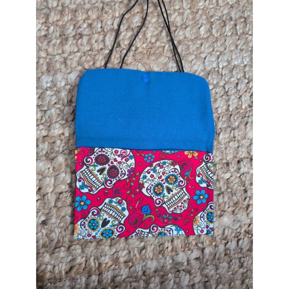 Witchy Skull Purse Crossbody Phone Lightweight Colorful Light Weight Handmade - Picture 5 of 6